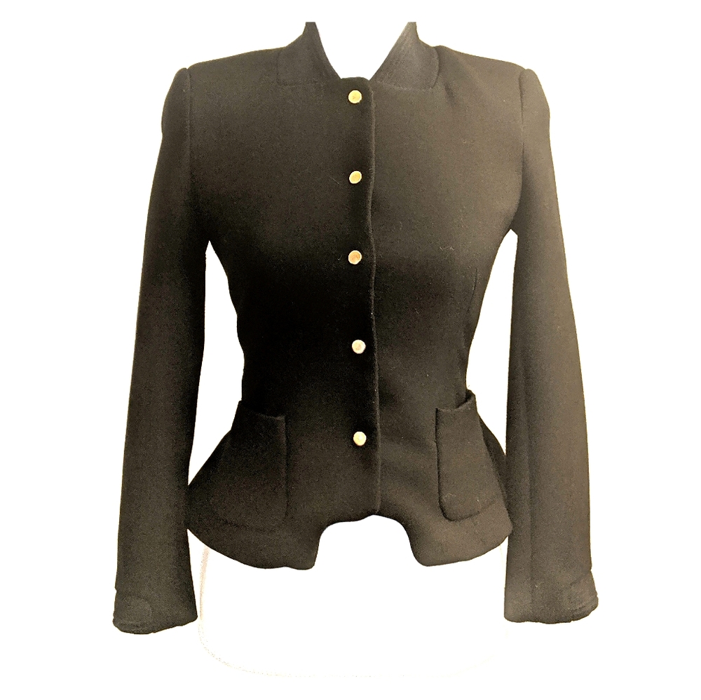 EUC Zara Trafaluc Peplum Jacket with Gold Buttons